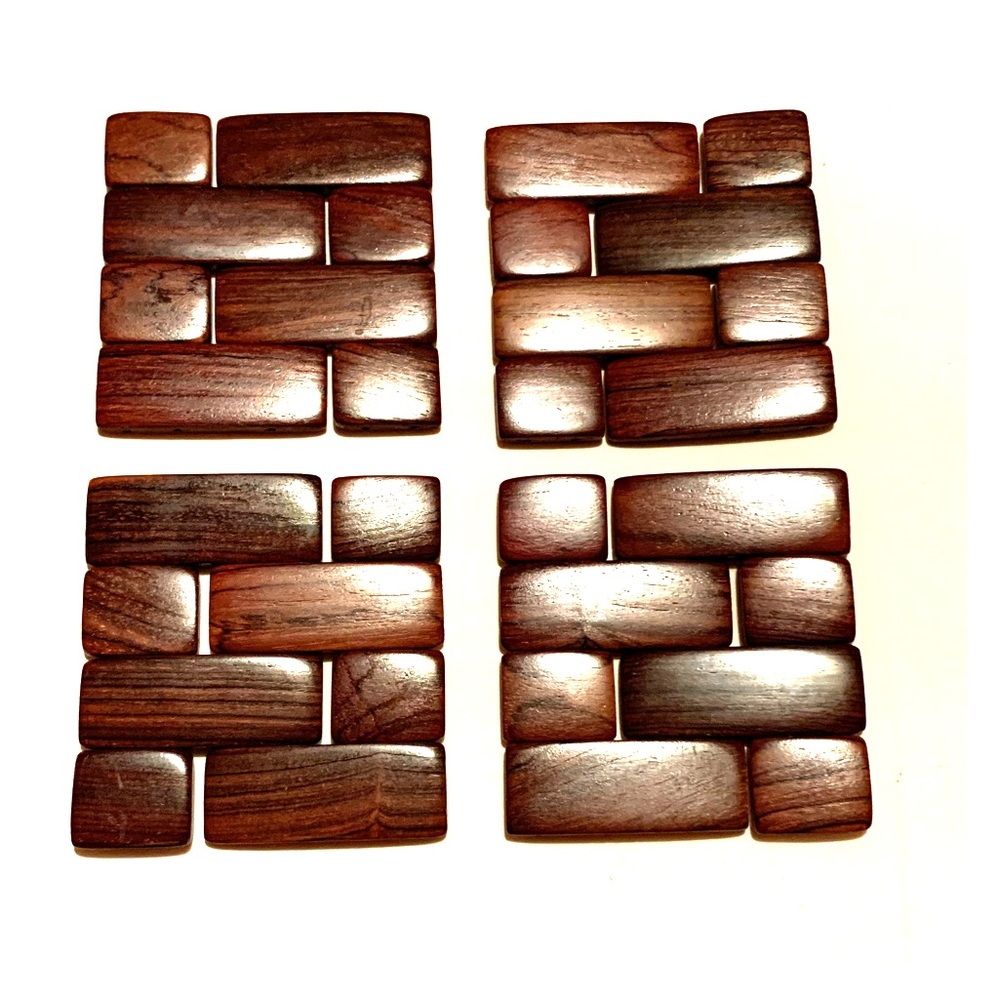 NEW! Wooden drink coasters that bend and fold